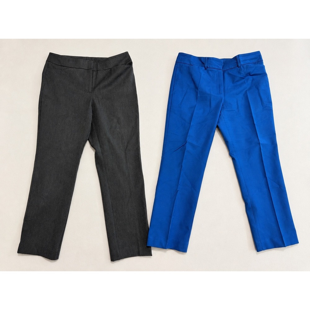 Ann Taylor Factory Dress Pants Bundle 12P Blue Gray Office, Career, Tescher